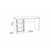 Стол письменный Фанк НМ 011.47-01 М2