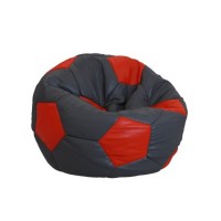 Кресло-мешок мяч серо-красный