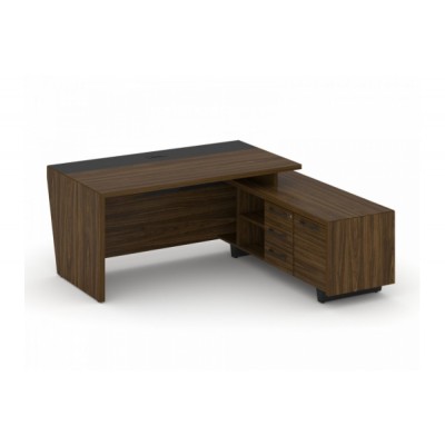 Стол руководителя с тумбой Corner COR.SRT-18 (R)