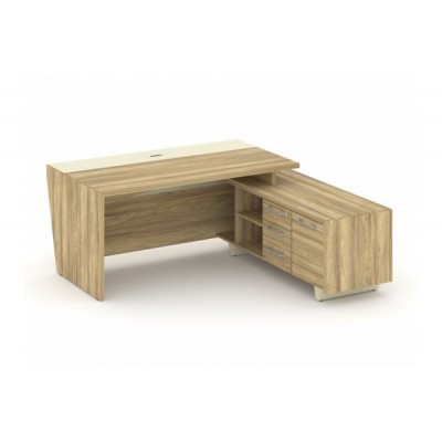 Стол руководителя с тумбой Corner COR.SRT-18 (R)