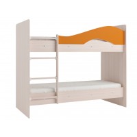 Двухъярусная кровать Мая без ящиков на латофлексах оранж