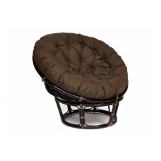 Кресло Papasan 23/01 W с подушкой Antique brown, ткань Коричневый
